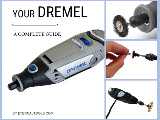 Picture of a Dremel 3000 holding various accessories