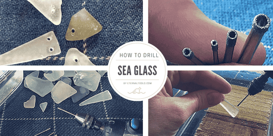 How to drill sea glass by eternal tools. all the tools you will need and a step-by-step guide