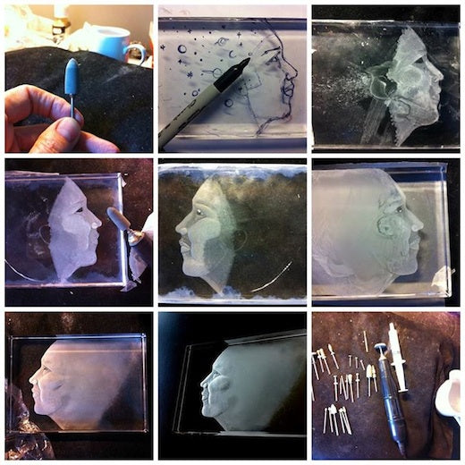 Nancy Sutcliffe, Glass Engraving Tools