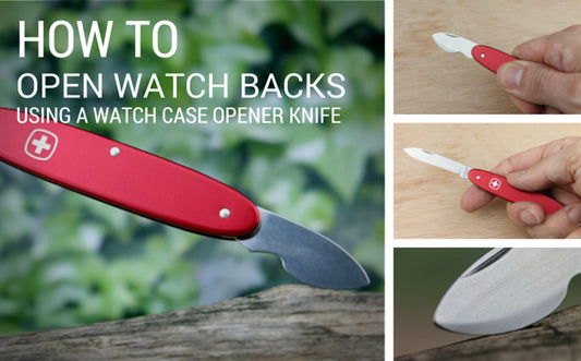 How to Open Watch Backs Using a Wenger Swiss Watch Case Opener Knife
