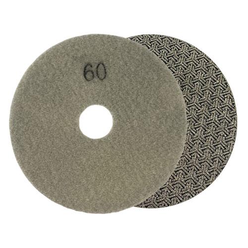 60 grit diamond angle grinding polishing pad shwoing the front and back