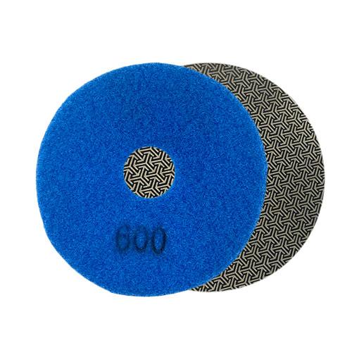 600 grit round diamond polishing pad 100mm or 4"