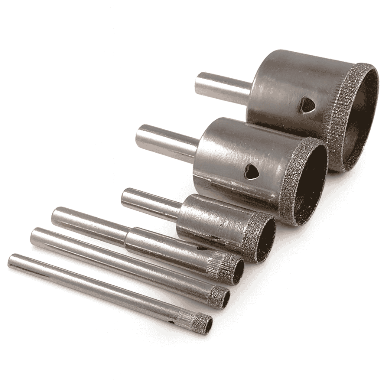 Diamond Core Drills. 3.5mm - 65mm for drilling glass, stone, marble, granite, bone, and ceramic tile