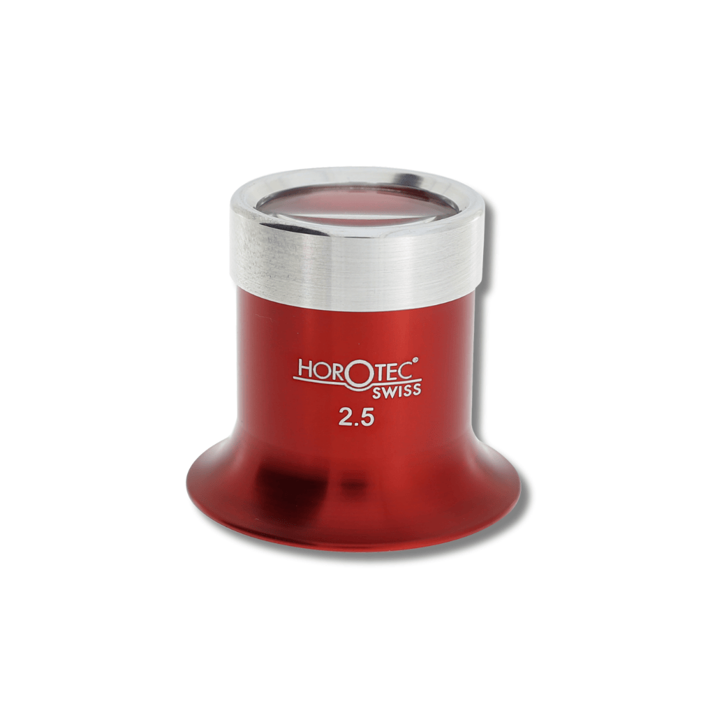 Horotec Swiss Eyeglass Loupe with 25mm Anodised Aluminium Lens number 2.5 - 4x magnification