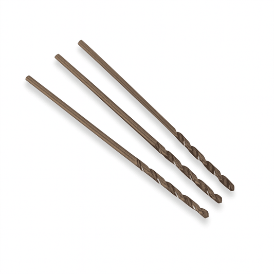 Pack of three Cobalt HSS Micro Twist drill bits for metal