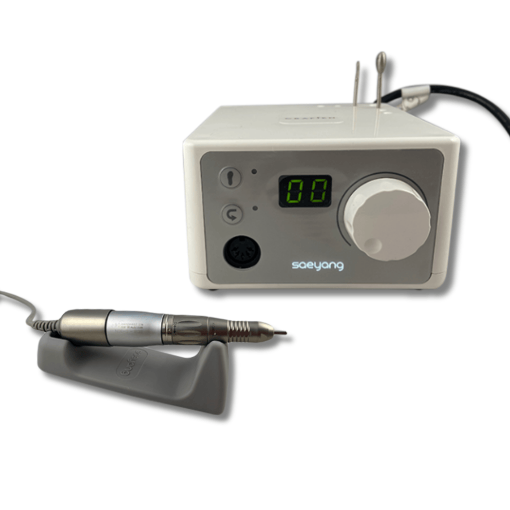 Saeyang K35 Silver Micromotor with Hand Piece and rest for engraving and carving