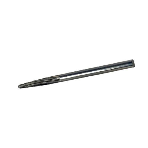Carbide carving burr, round nose cone shape single cut burr-0