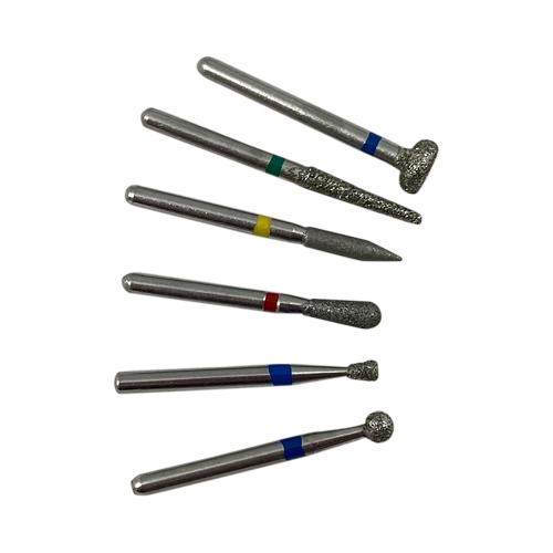 Diamond FG Dental Burrs Set 1.6mm or 1/16" (Pack of 6)