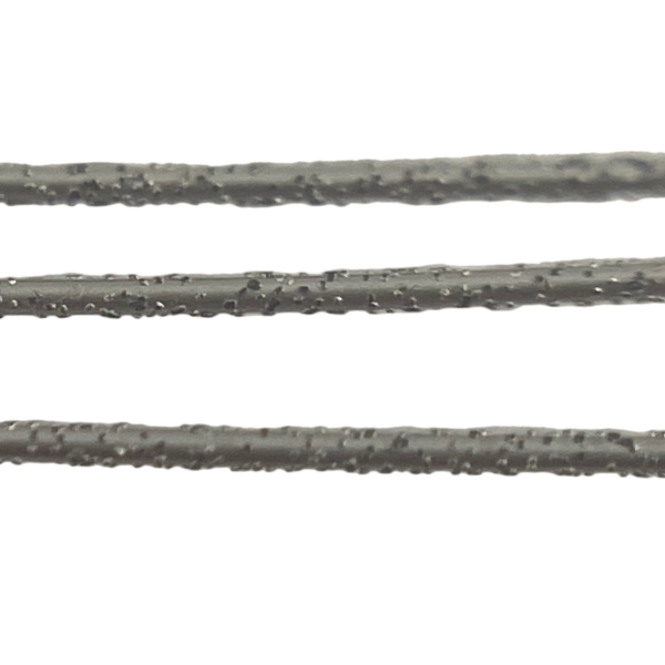 Sea glass cutting wire. Three Diamond Wire Blades Close up