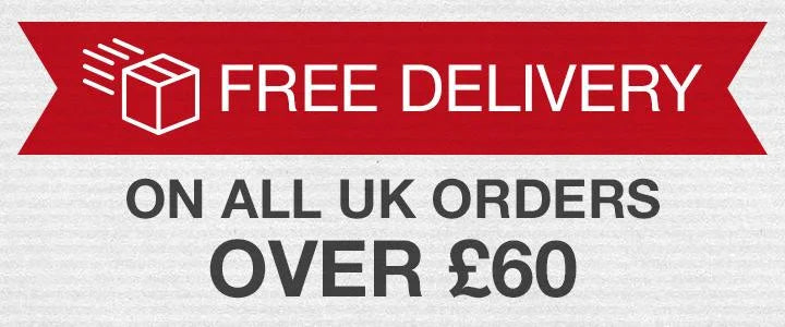 Free Delivery on All UK Orders over £60 banner