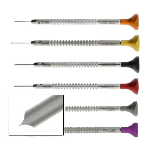 Assortment of Horotec parallel T Shape blade watchmakers screwdrivers