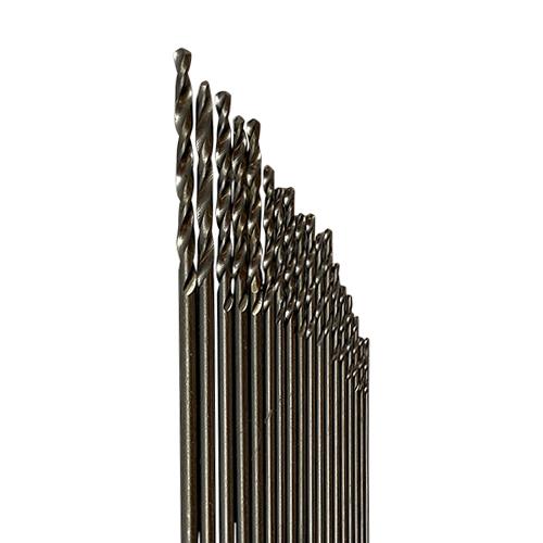 Set of twenty Micro Twist High Speed steel drill bits by Microbox.