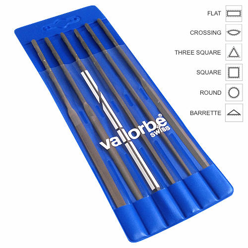 Vallorbe Swiss Needle Files 6pc Set for all jewellery makers and craftspeople.