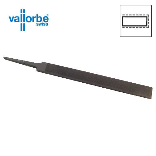 vallorbe Hand Flat File Cut 2, 6 Inch-1