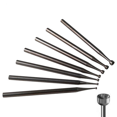 Carbide Cup Burrs for rounding off wire and smoothing stone setting claws and prongs