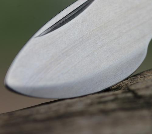 Close up of one blade on the Wenger Swiss Case Opener Knife
