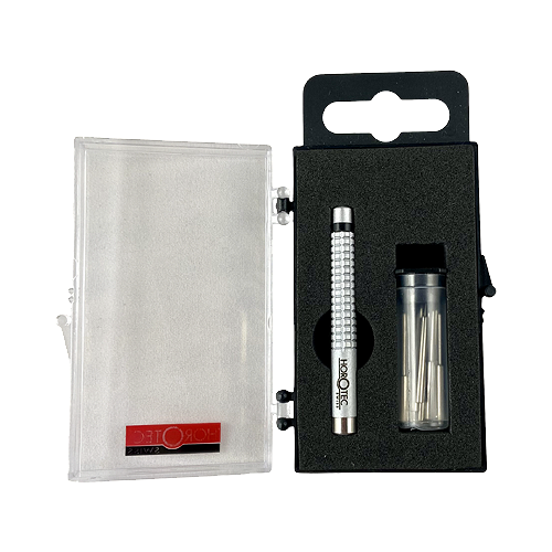MSA10.533 Horotec Pin Punch Tool Set shown in plastic packaging case with the lid open