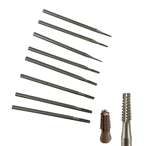 Carbide Tapered Burrs with End Cut range 0.9mm - 2.30mm