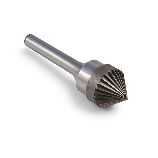 16mm Tungsten Carbide 90 Degree Countersink Carbide Burr on a 6mm shank