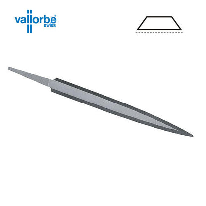 Vallorbe Barrette file 150mm 6 inch cut 2 with Tang-1