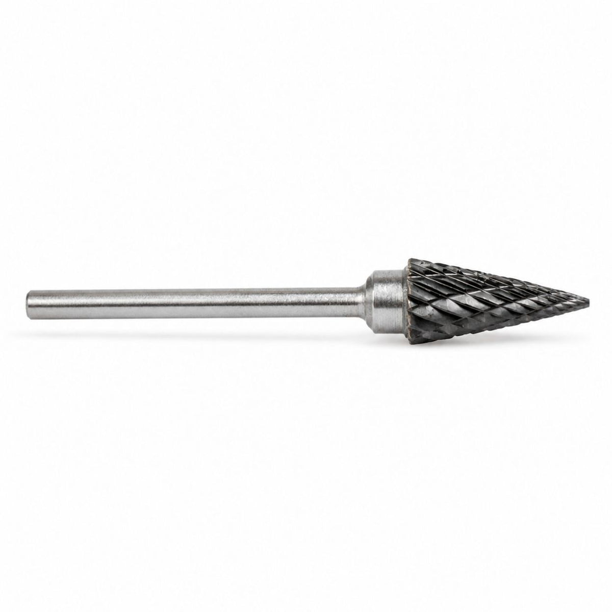 6mm tungsten carbide pointed cone burr with 2.35mm shank
