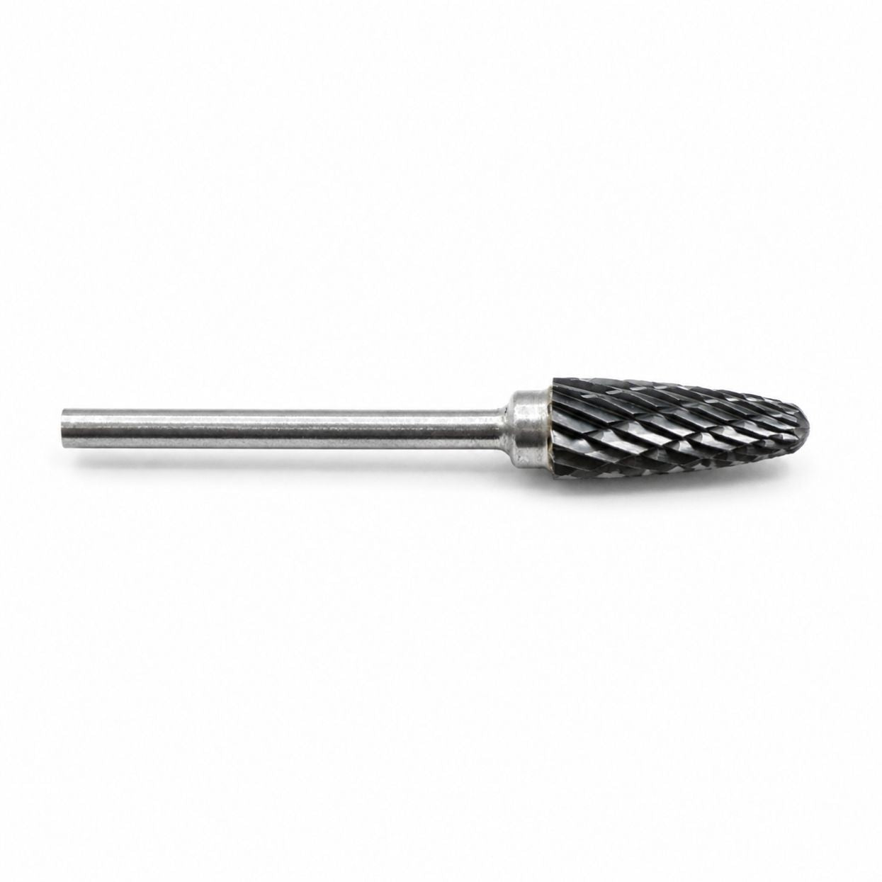 6mm Tungsten Carbide Round Nose Tree Burr with a 2.35mm Shank on a white background