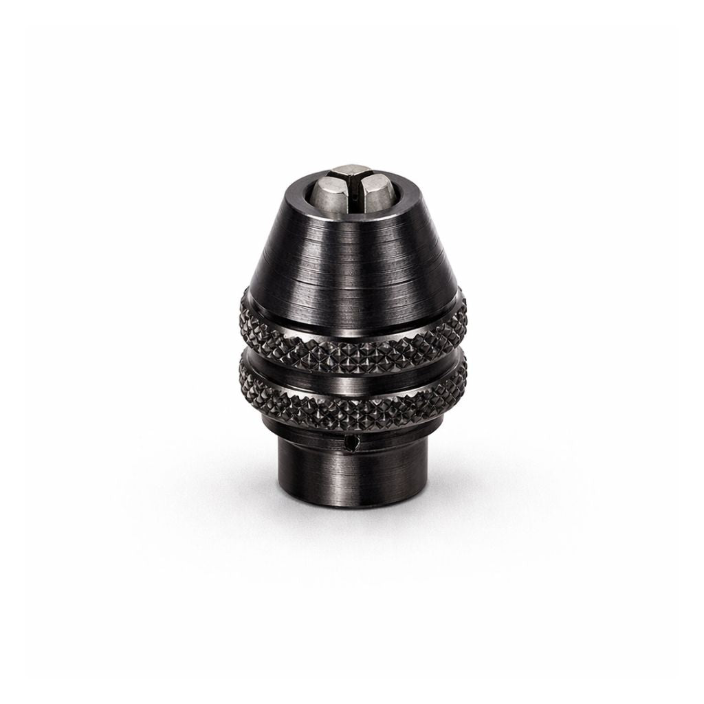 Dremel Multi Chuck 4486 for holding shanks from 0.4mm to 3.2mm. white background