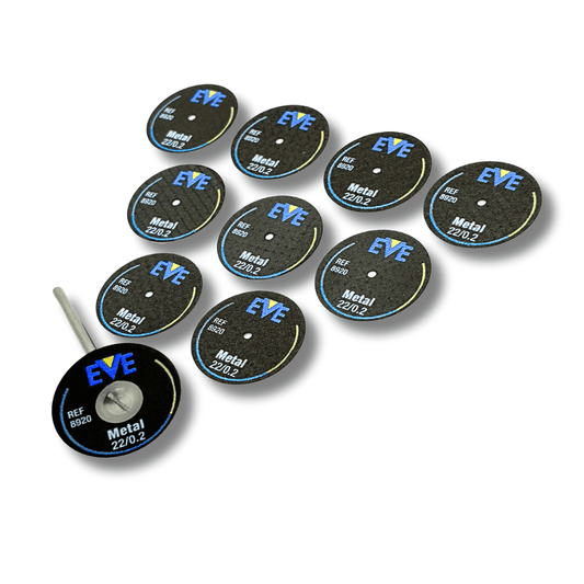 Aluminium oxide Fibercut Cutting Discs on mandrel. cutting wheels for metal