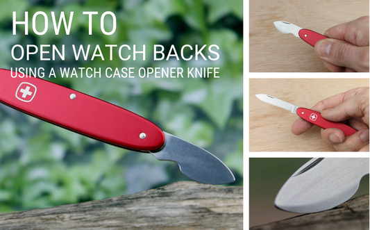 How to Open Watch Backs Using a Wenger Swiss Watch Case Opener Knife