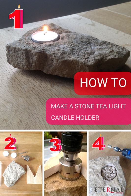 How to Make A Beautiful Stone Tea light Candle Holder in 4 Easy Steps