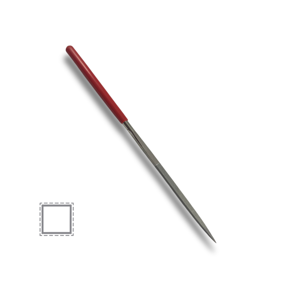 Large, square 600 grit fine diamond file