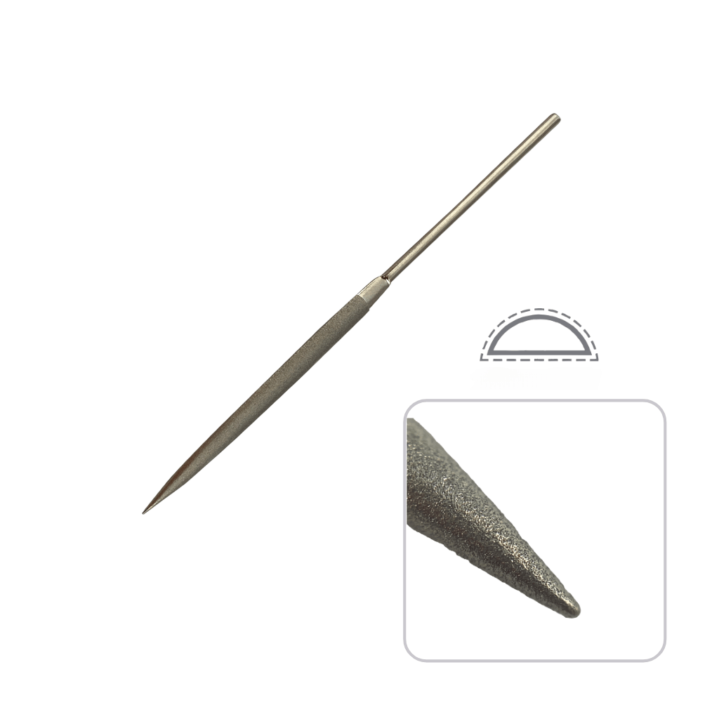 Diamond Rounf Needle File Diamond Needle File Half-Round Fine 400 Grit – Eternal Tools