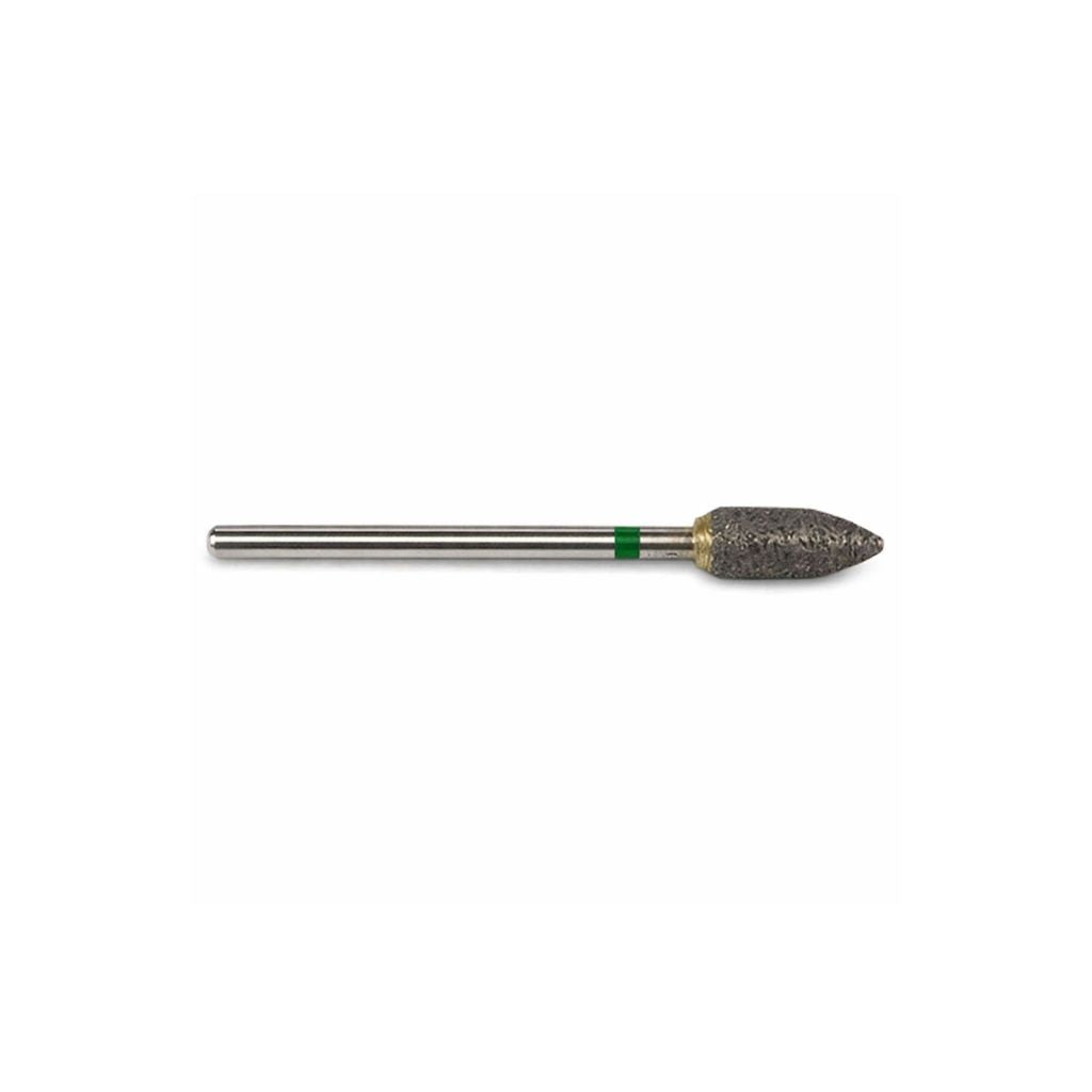Sintered diamond flame burr for engraving glass and stone, hard metals and ceramics. 5mm x 2.35mm shank