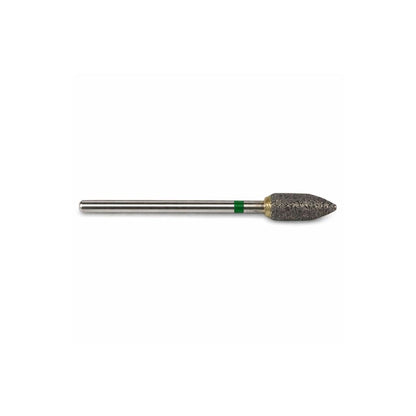Sintered diamond flame burr for engraving glass and stone, hard metals and ceramics. 5mm x 2.35mm shank