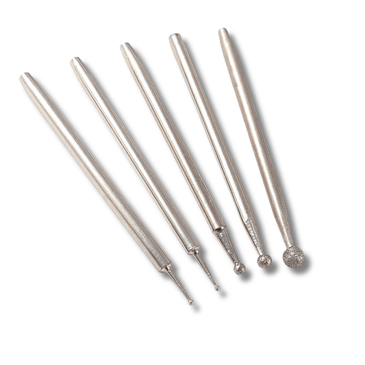 Small Diamond Ball Burrs - Assorted Sizes 0.8mm to 3mm