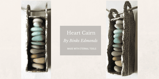 Pebblestack Pendant 'Heart Cairn'