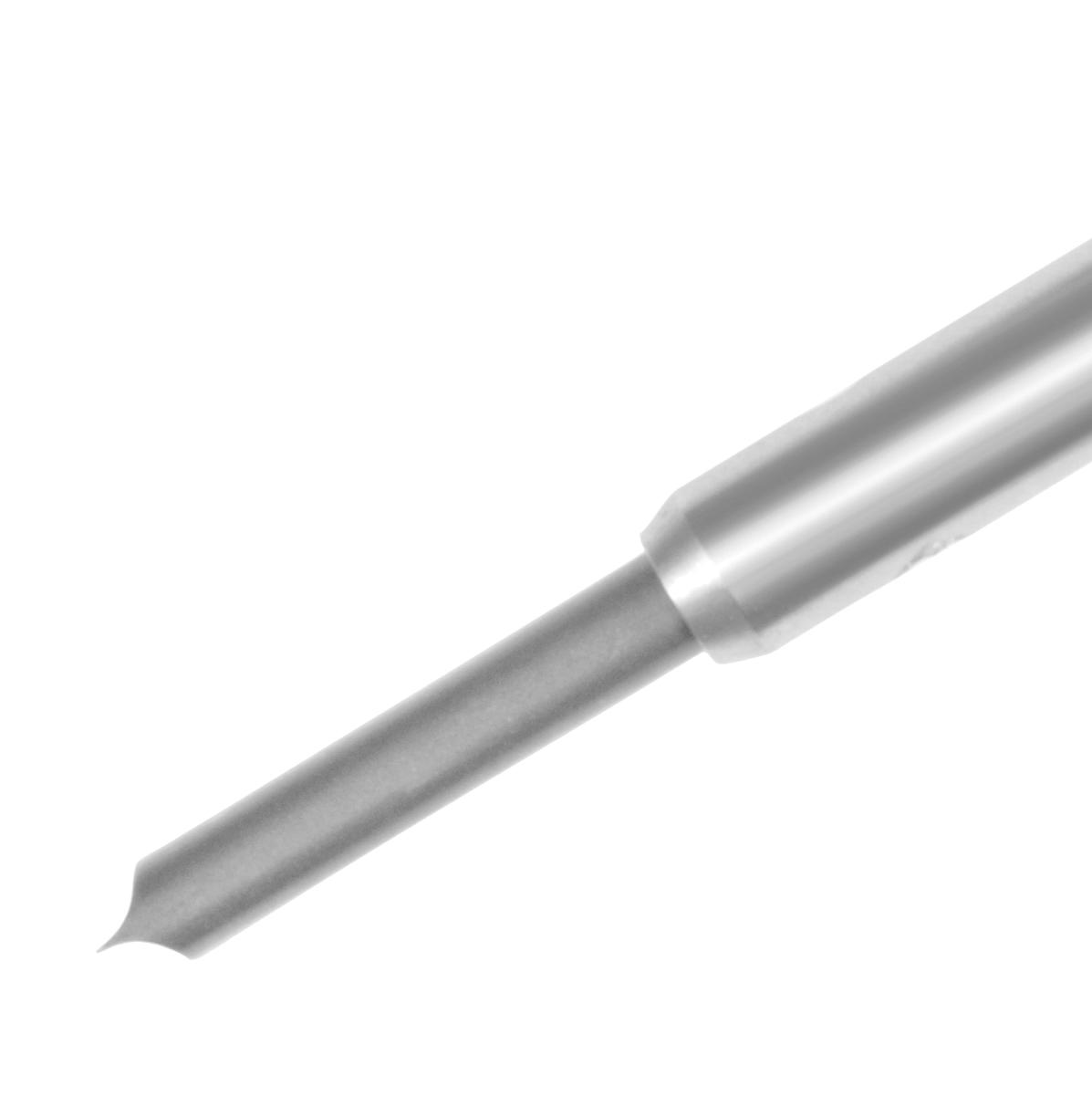 Close up of hollow ground concave screwdriver blade-1