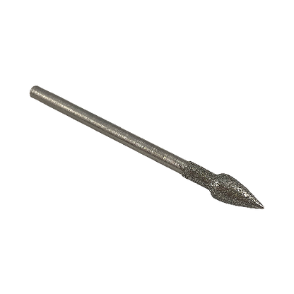 2.35mm shank diamond teardrop burr for glass engraving 4mm-4