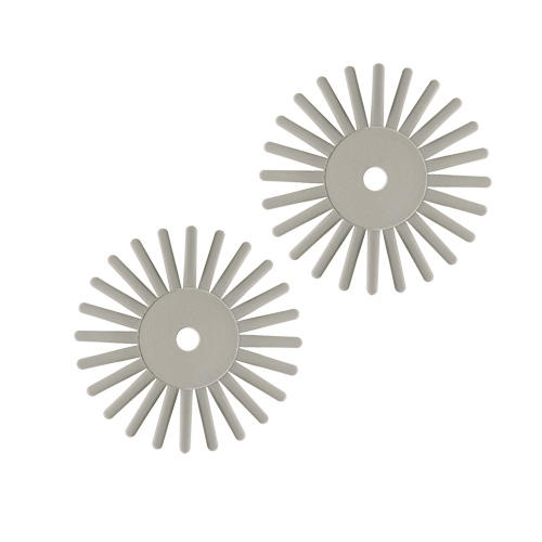 Radial Bristle polishing discs Grey, Fine grit.-2