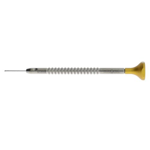 Watchmakers screwdriver with curved parallel blade by Horotec 0.8mm-3