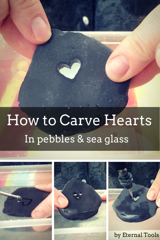 How to Carve Hearts In Pebbles & Sea Glass