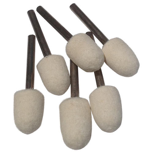 Mounted Felt Polishing Bobs. 10mm Cone-1