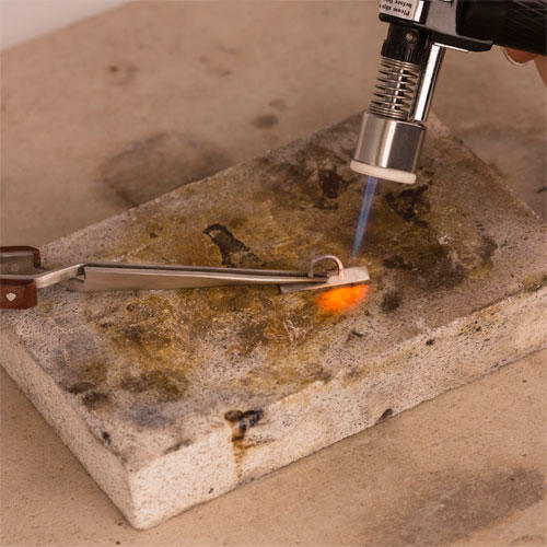 soldering silver with butane gas torch-2