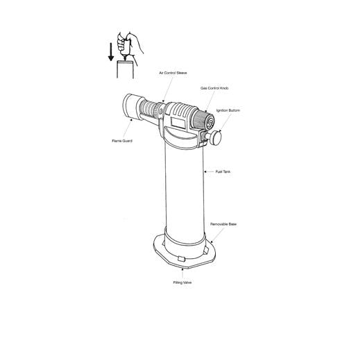 Jewellers Butane Gas Micro Hand Torch-3