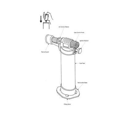 Jewellers Butane Gas Micro Hand Torch-3