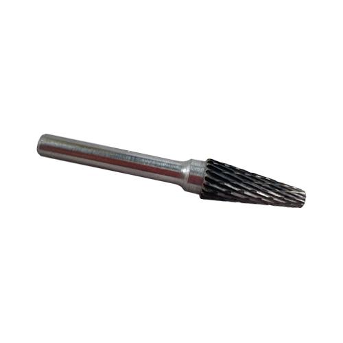 10mm x 25mm Round nose cone carbide burr with 6mm shank-0