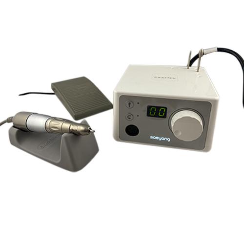 Saeyang K35 Silver Micromotor with Hand Piece, rest and Foot pedal-0