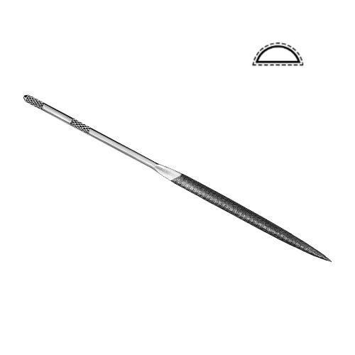 Half round Vallorbe needle file 16cm-0